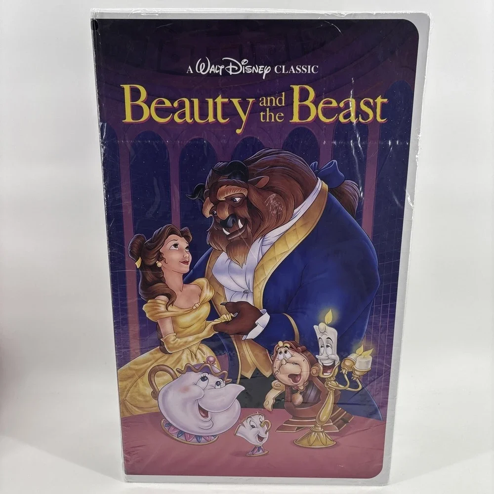 Disney Beauty and The Beast Oversized VHS Box Throw Blanket - 50
